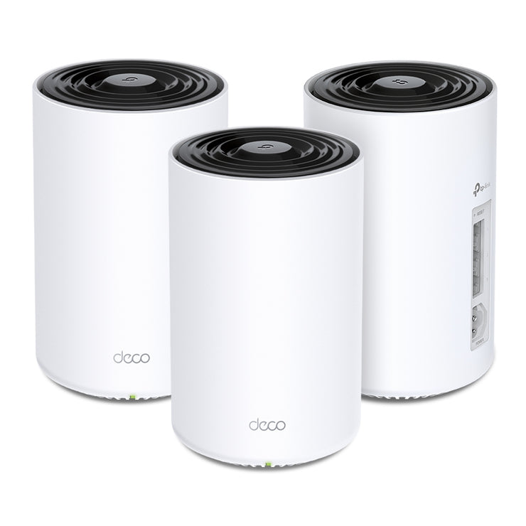 TP-Link Deco PX50 V1 - Wi-Fi system - (3 routers) - up to 6 500 sq.ft - mesh 1GbE G.hn - Wi-Fi 6 - Dual Band