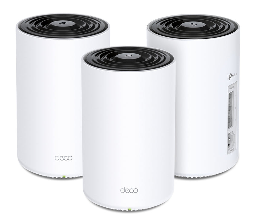TP-Link Deco PX50 V1 - Wi-Fi system - (3 routers) - up to 6 500 sq.ft - mesh 1GbE G.hn - Wi-Fi 6 - Dual Band