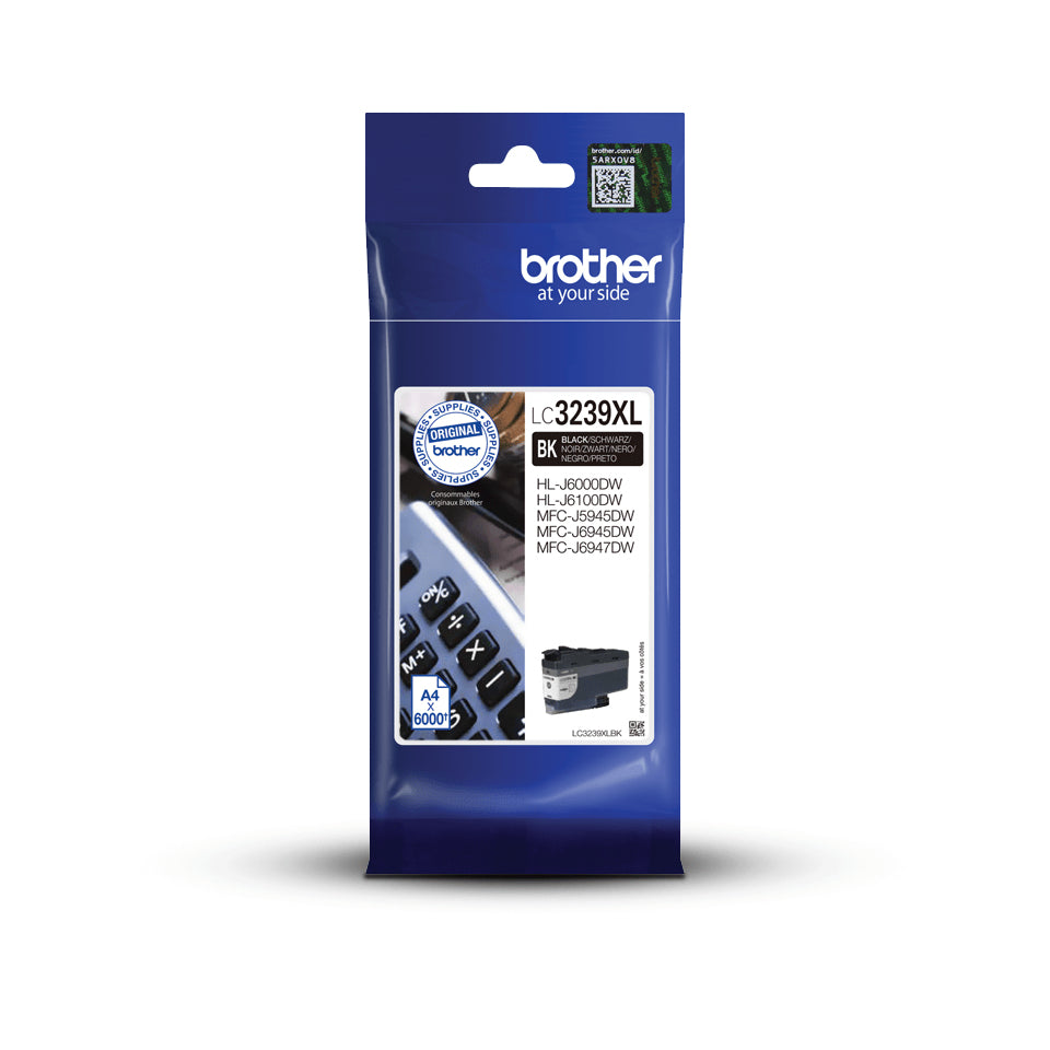 Brother LC3239XLBK Black Ink 128ml