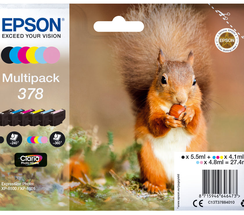 378 Black Colour Ink Multi