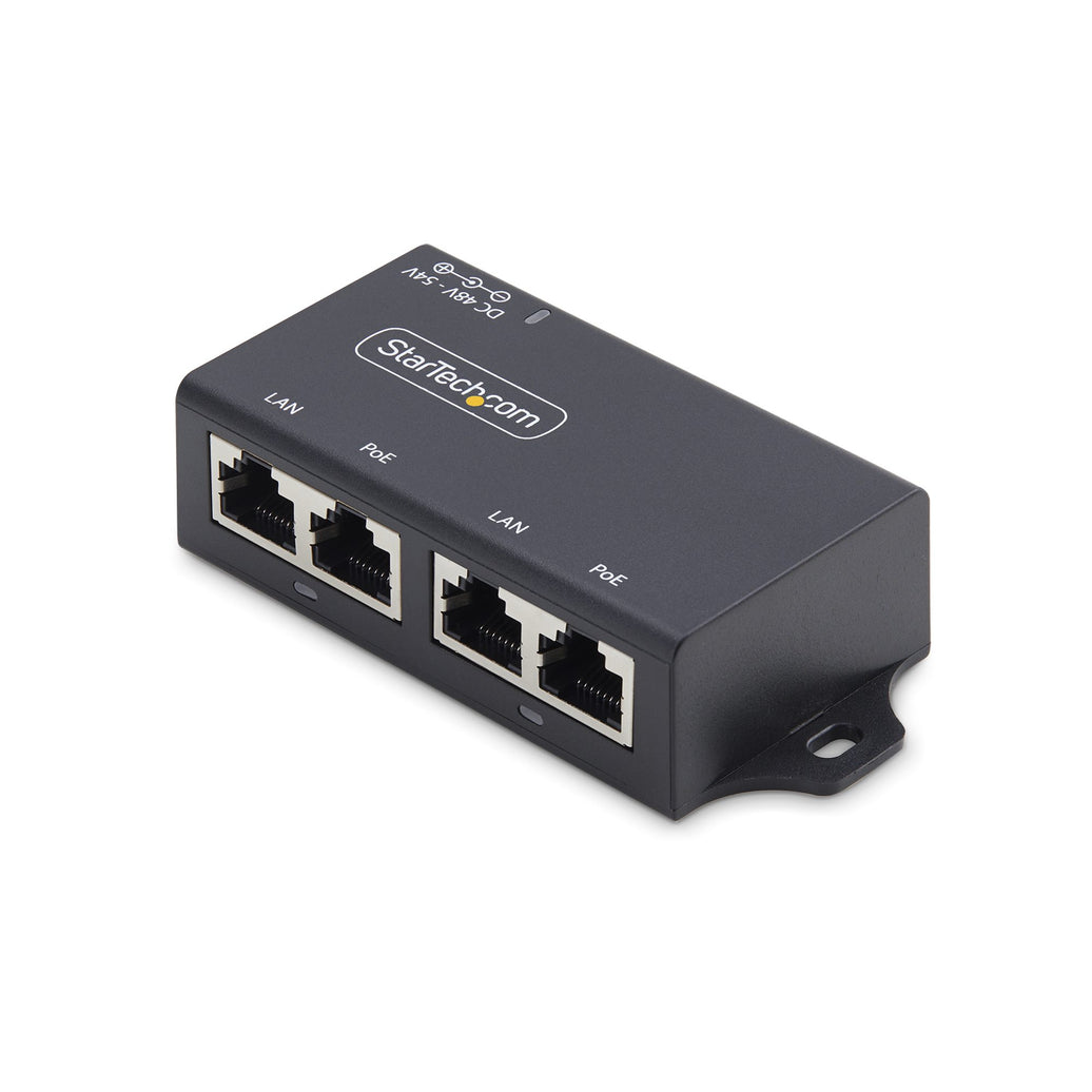StarTech.com 2-Port PoE+ Injector
