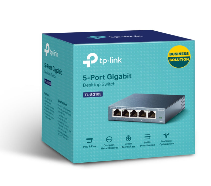 TP-Link 5 port Steel Gigabit Switch V5