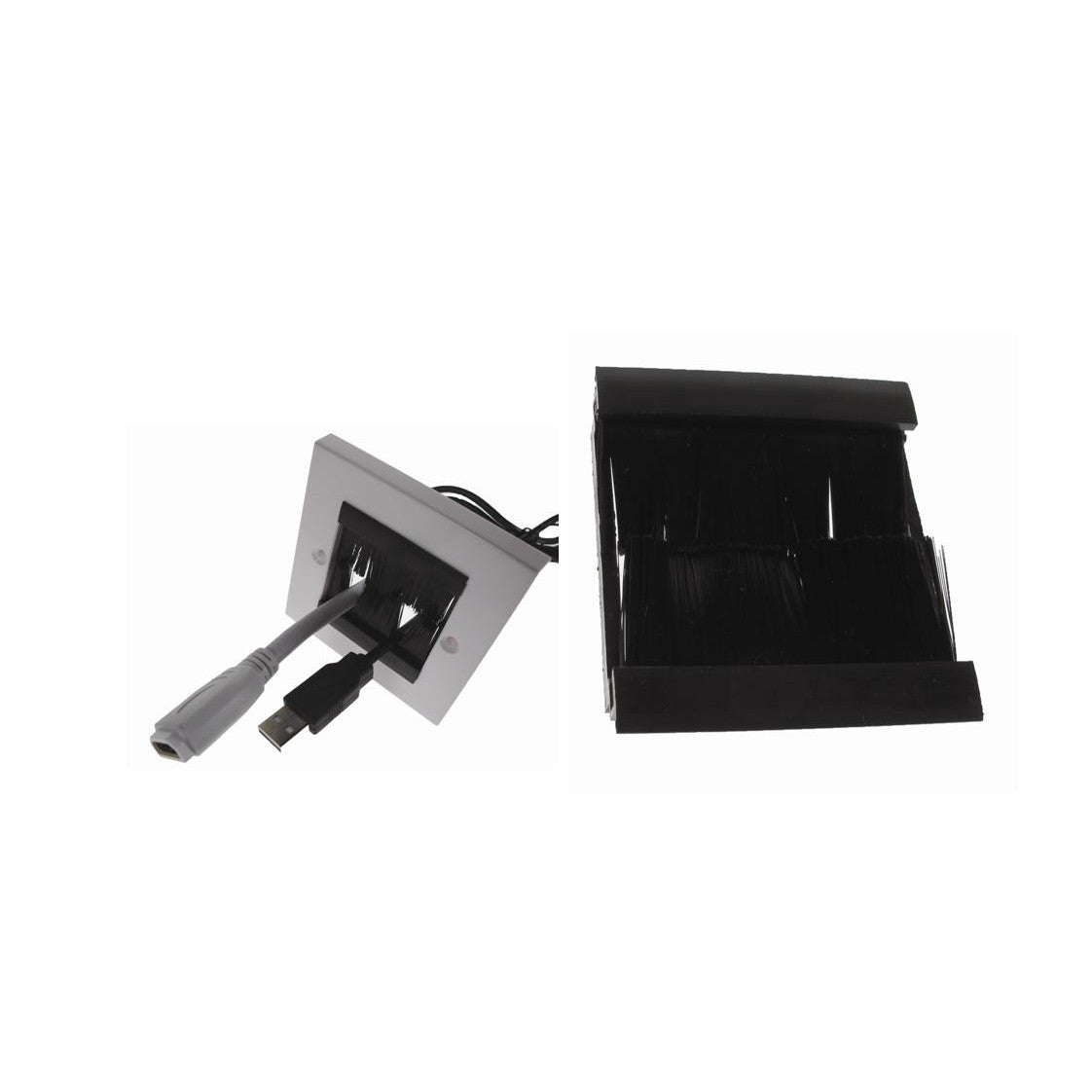 TITAN BRUSH INSERT MODULE 50X50MM BLACK