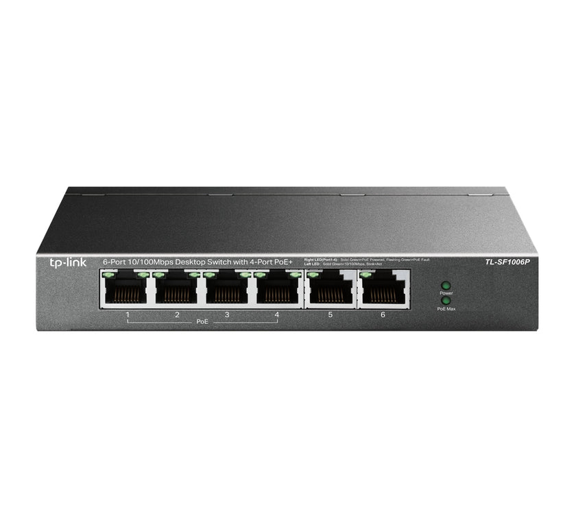 TP-Link 6-Port 10/100Mbps Dsktp Switch TL-SF1006P
