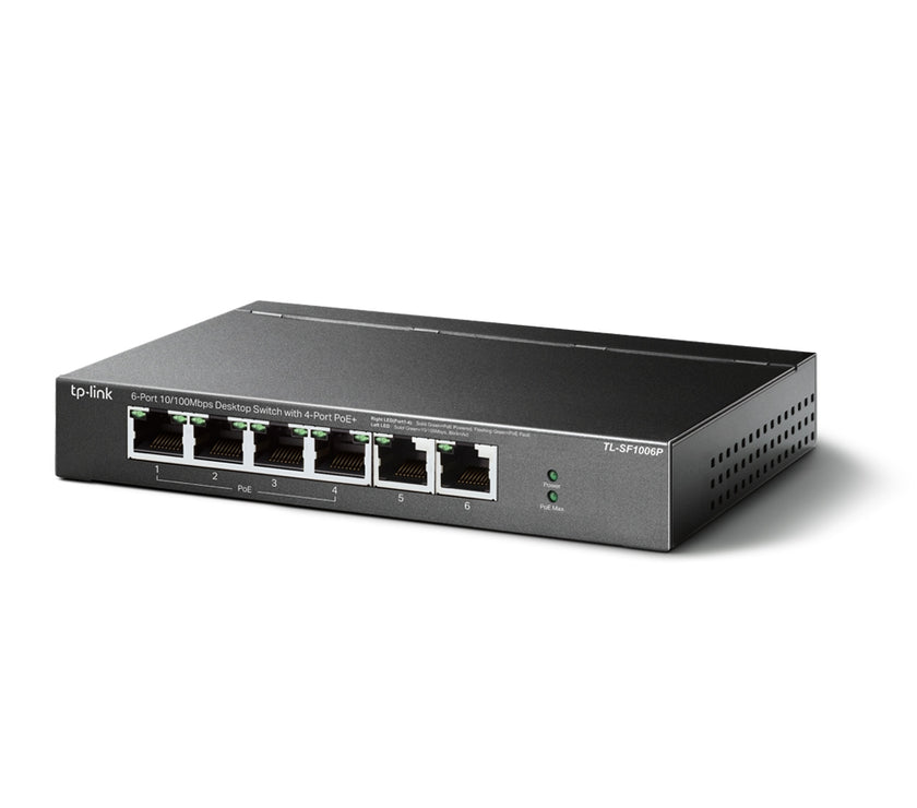 TP-Link 6-Port 10/100Mbps Dsktp Switch TL-SF1006P