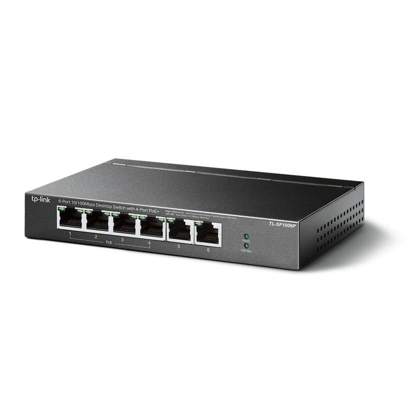 TP-Link 6-Port 10/100Mbps Dsktp Switch TL-SF1006P