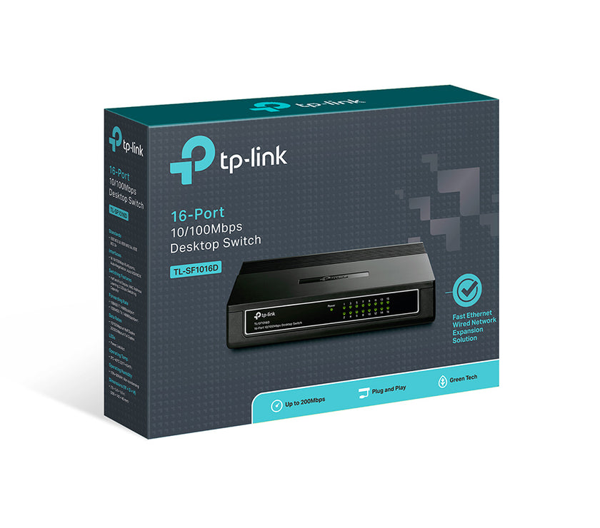 TP-Link 16-Port 10/100 Switch Desktop V6