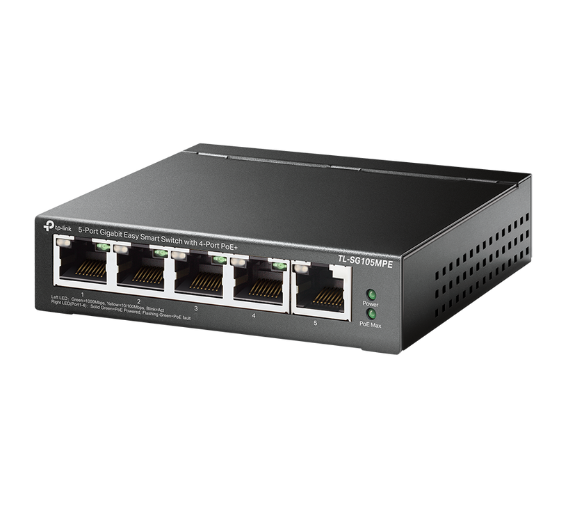 TP-Link 5-Port Gigabit Easy Smart Switch with 4-Port PoE+