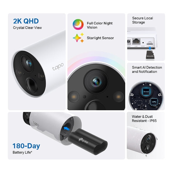 TP-Link Tapo Smart Wire-Free Security 1 Camera System