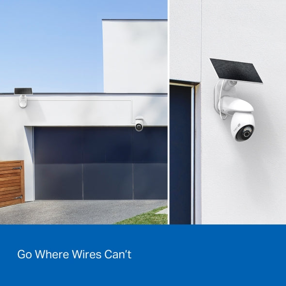 SOLAR-POWERED PAN/TILT SECURITY CAMERA