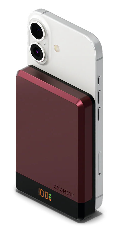 Cygnett MagSlim 10k Power Bank - Cherry