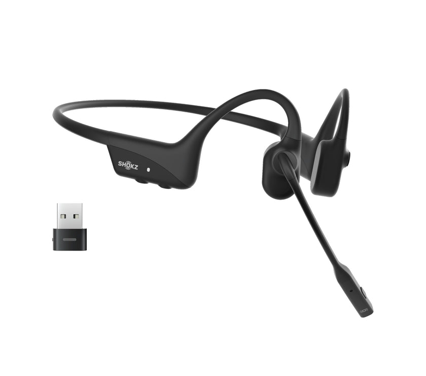 SHOKZ OpenComm2 UC USB-A Bone Conduction Stereo Bluetooth Headset