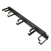 CNL 1u 5 Ring Cable Tidy 65mm Bk