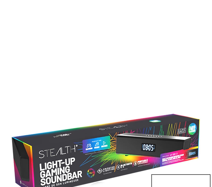 Stealth Light Up Soundbar+Clock+Timer