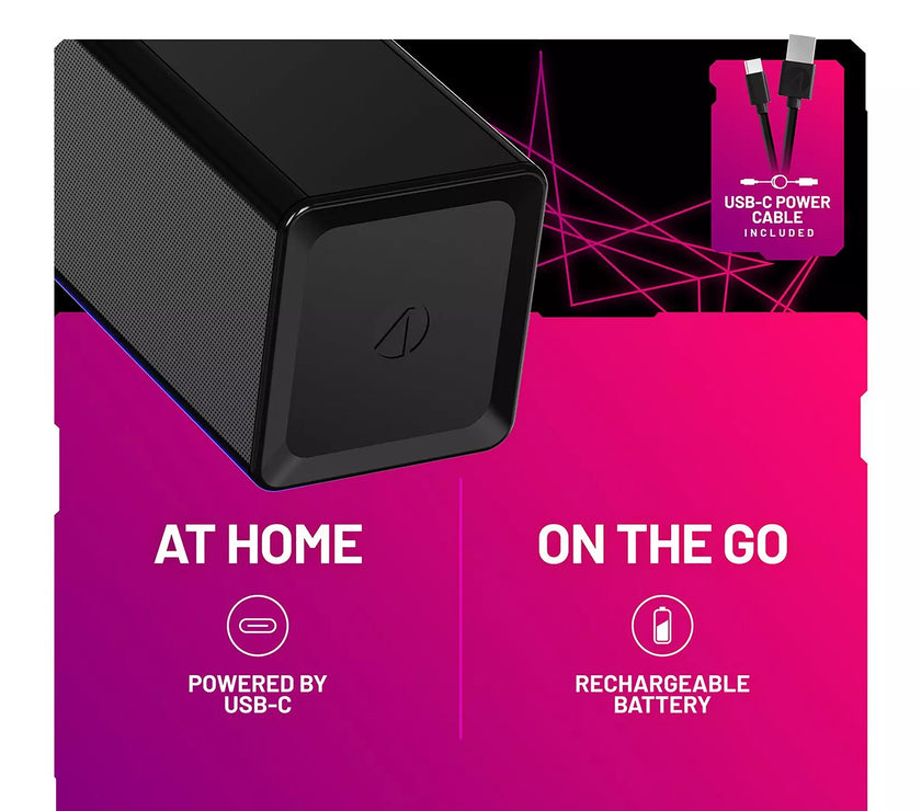 Stealth Light Up Soundbar+Clock+Timer