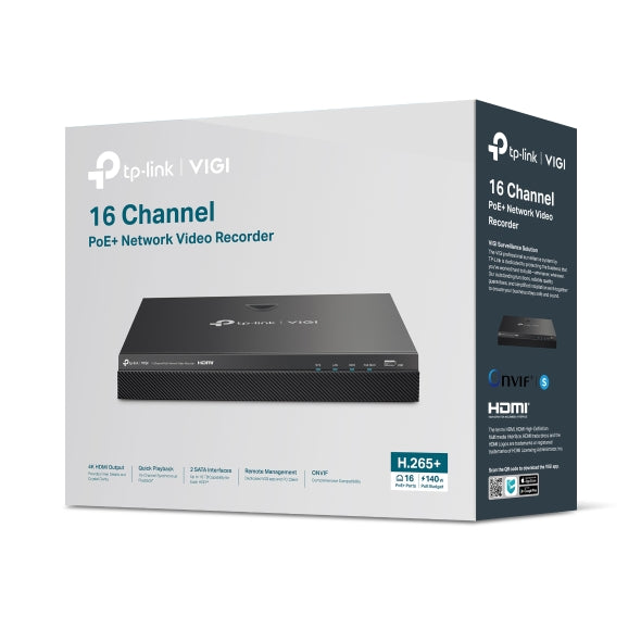 TP-Link VIGI NVR2016H-16MP V1  16 channels - networked