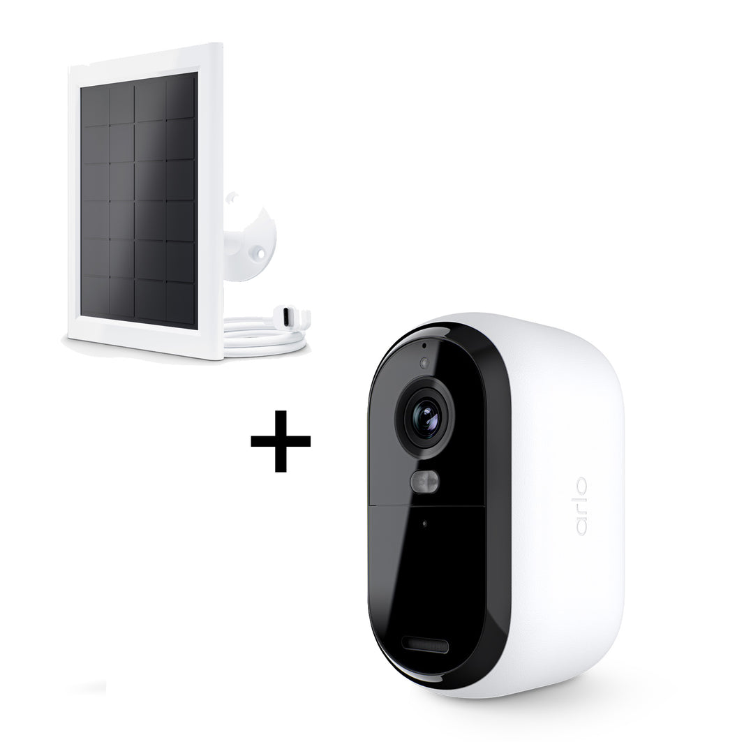 Arlo Essential 2K Outdoor Security Camera & Solar Panel, 3-pack