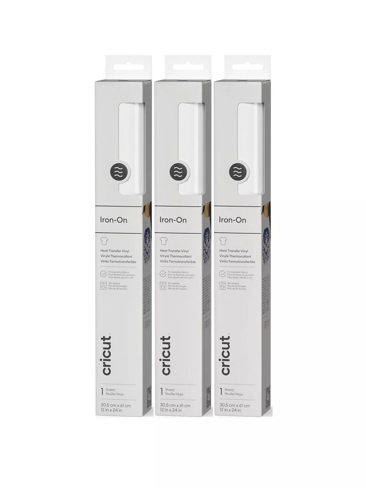 Cricut Everyday Iron-On - White 3 Pack