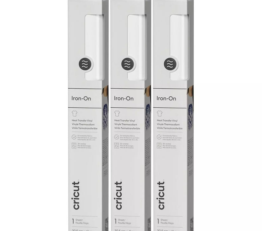 Cricut Everyday Iron-On - White 3 Pack