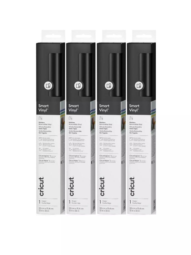 Cricut Smart Vinyl Removable(Blk) 4 Pack