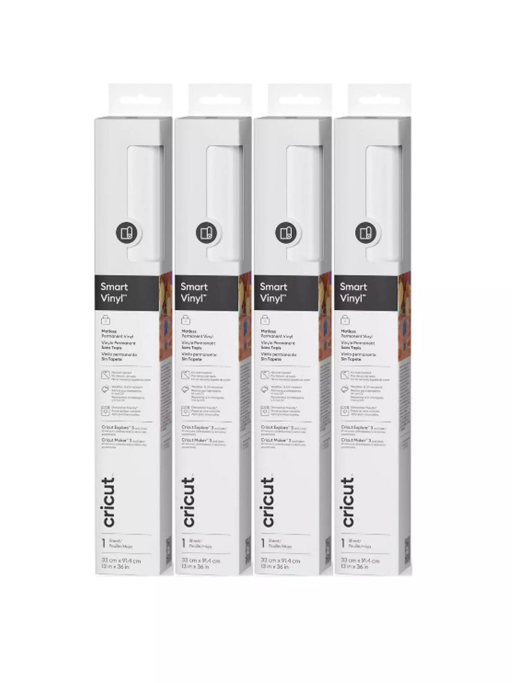 Cricut Smart Vinyl Removable(White) 4 Pack