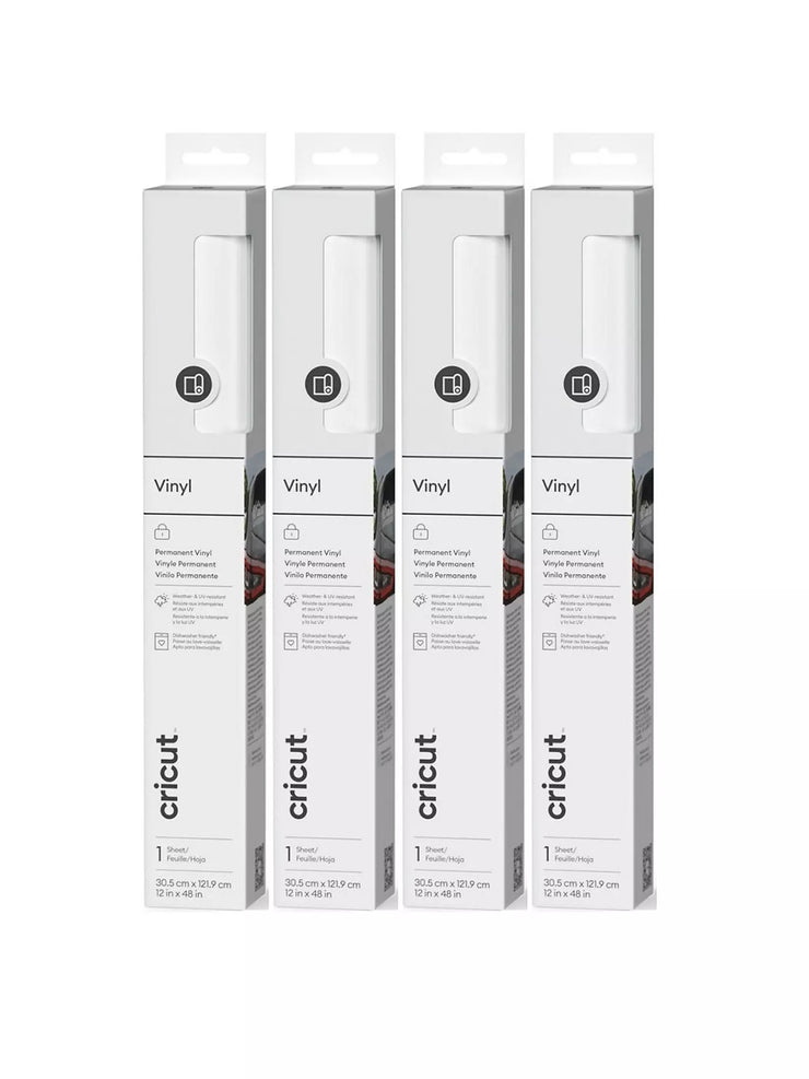 Cricut Permanent Vinyl White - 4 Pack