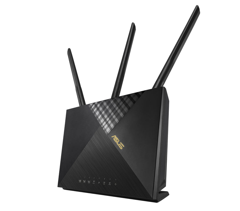 ASUS 4G-AX56 wireless router Gigabit Ethernet Dual-band (2.4 GHz / 5 GHz) Black