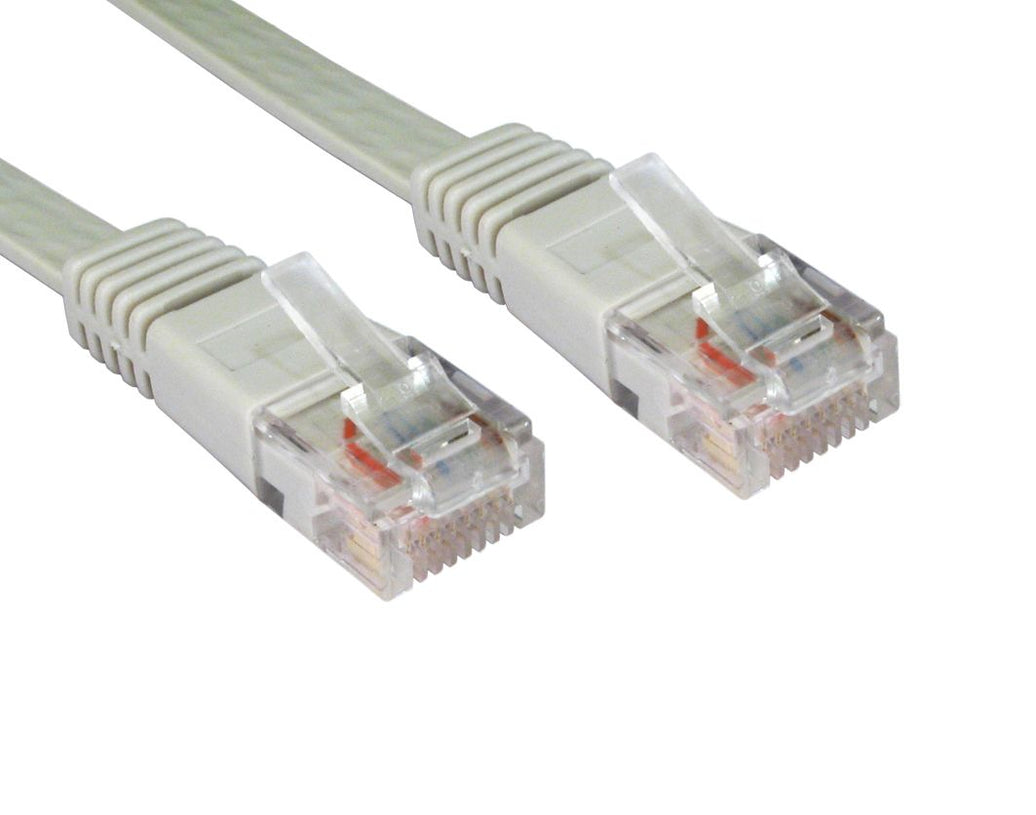 CDL 1m Cat5e Flat Patch Cable Grey