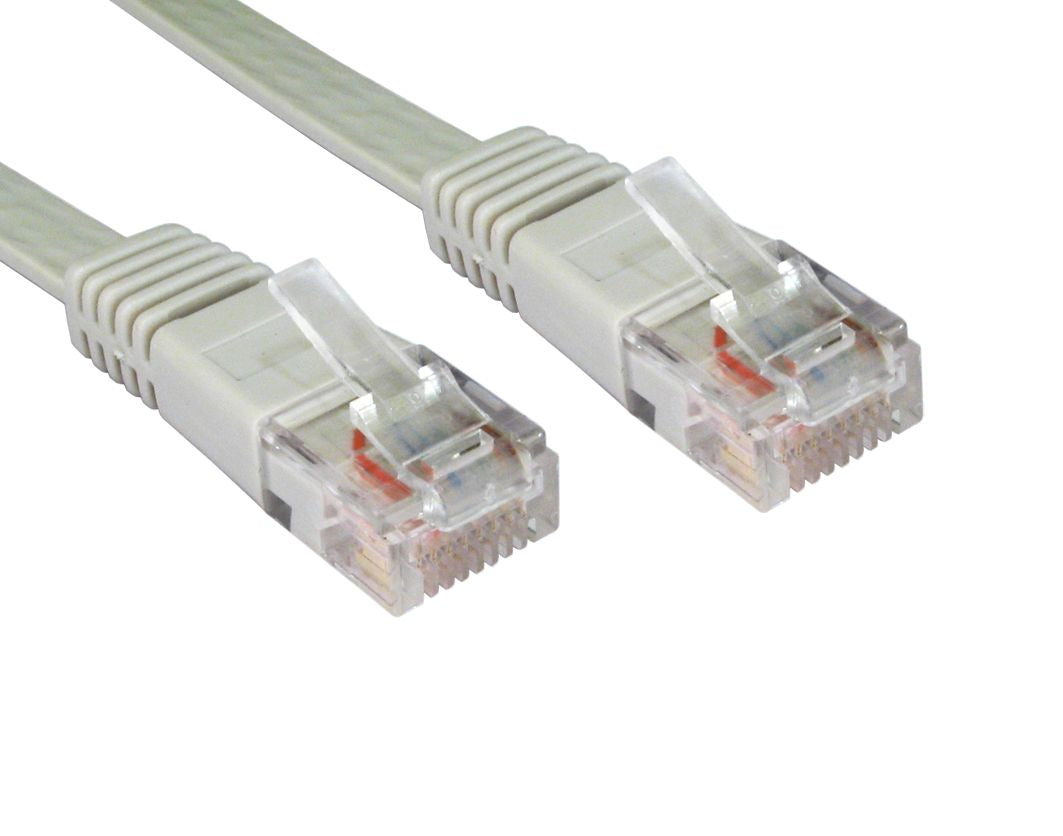 CDL 10m Cat5e Flat Patch Cable Gre