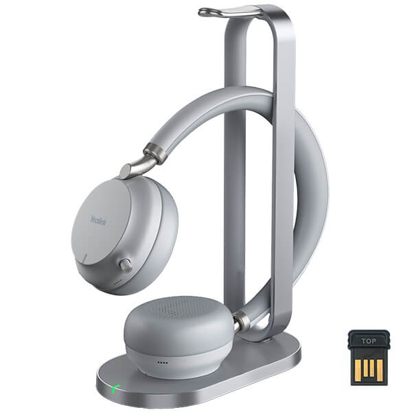 Yealink BH72 Dual Bluetooth Headset TEAMS with Charging Stand GREY