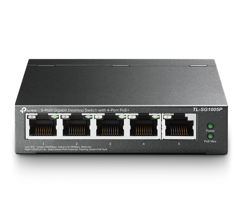 TP-Link 5Port Easy Sm Switch4Port PoE+