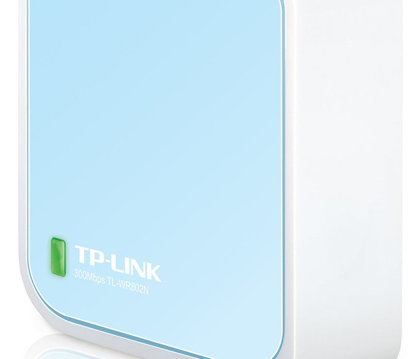 TP-Link TL-WR802N wireless router Fast Ethernet Single-band (2.4 GHz) Blue, White