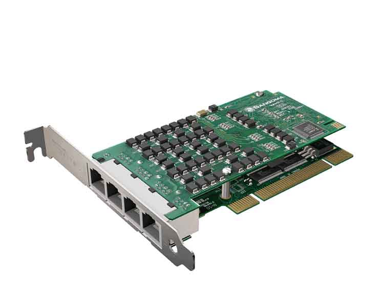 Sangoma A108D 8 Port T1/E1/J1 PCI Card w/EC HW