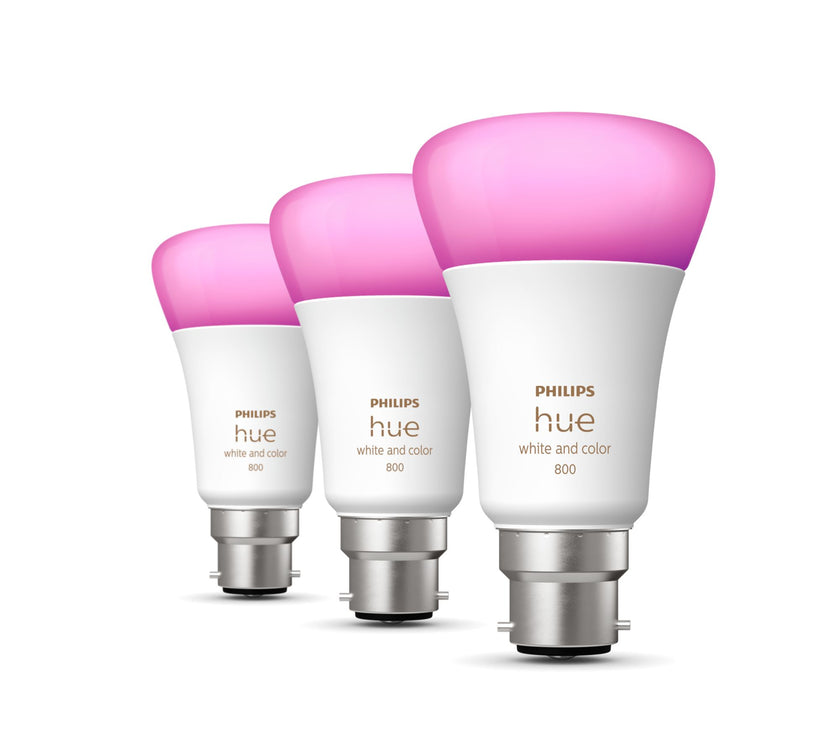 Philips Hue White And Colour Ambiance 6.5W B22 3Pack