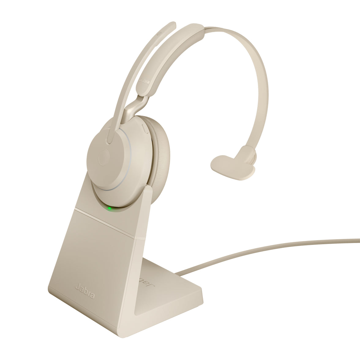 Jabra Evolve2 65 Link380a UC Mono Stand Beige