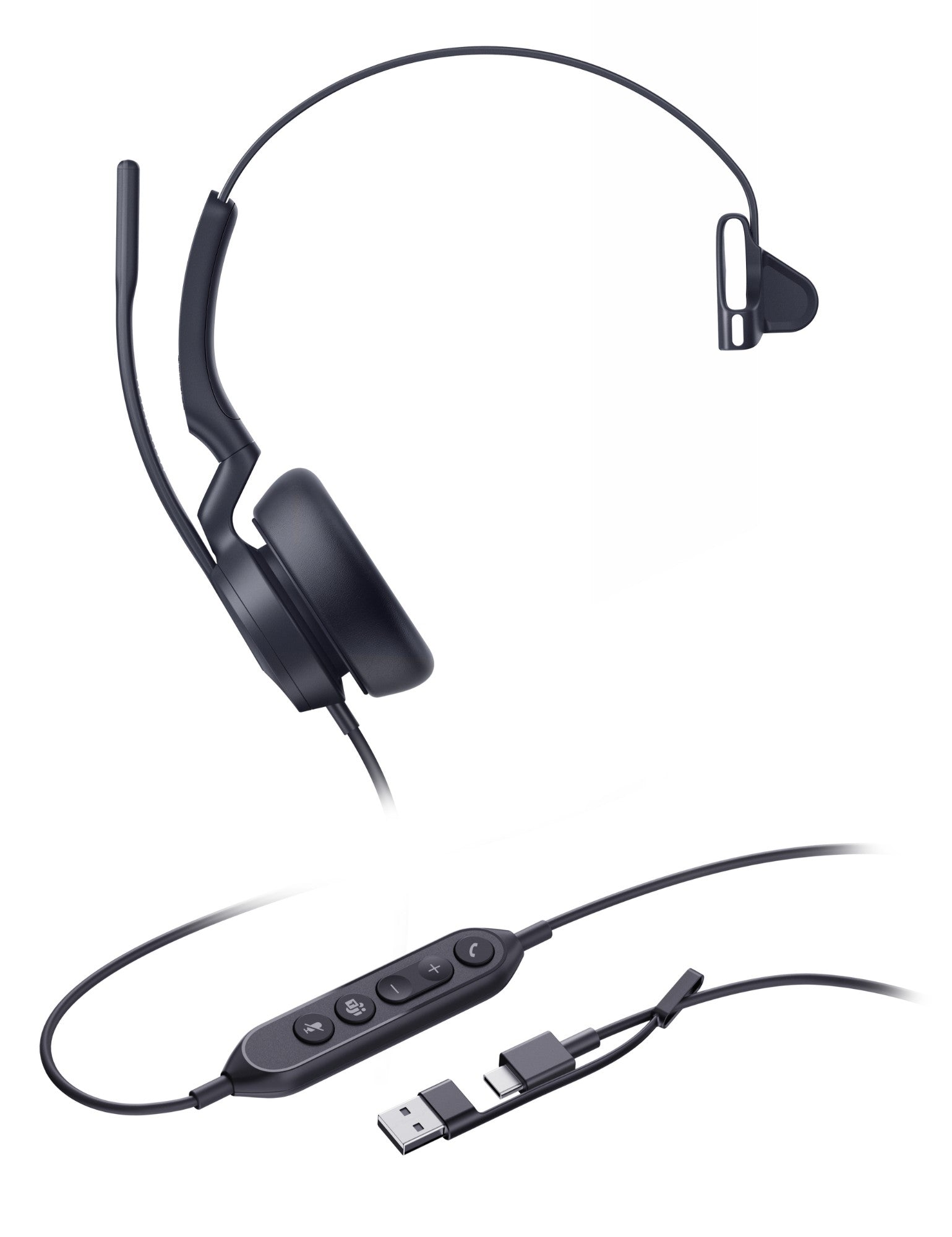 Yealink UH46 Mono USB-C/A Wired Headset (Teams Edition)