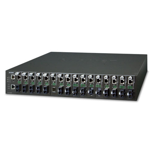 Planet MC-1610MR/48 Media Converter Chassis with Redundant Power Supply
