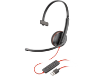 Poly Blackwire 3210 Monaural USB-A Headset (Bulk)