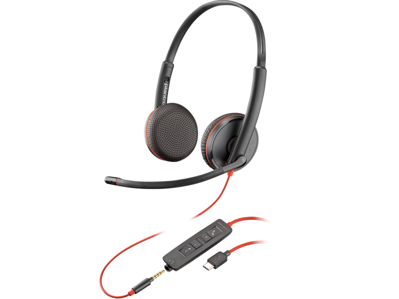 POLY BLACKWIRE BIN C3225 USB-A/C BULK