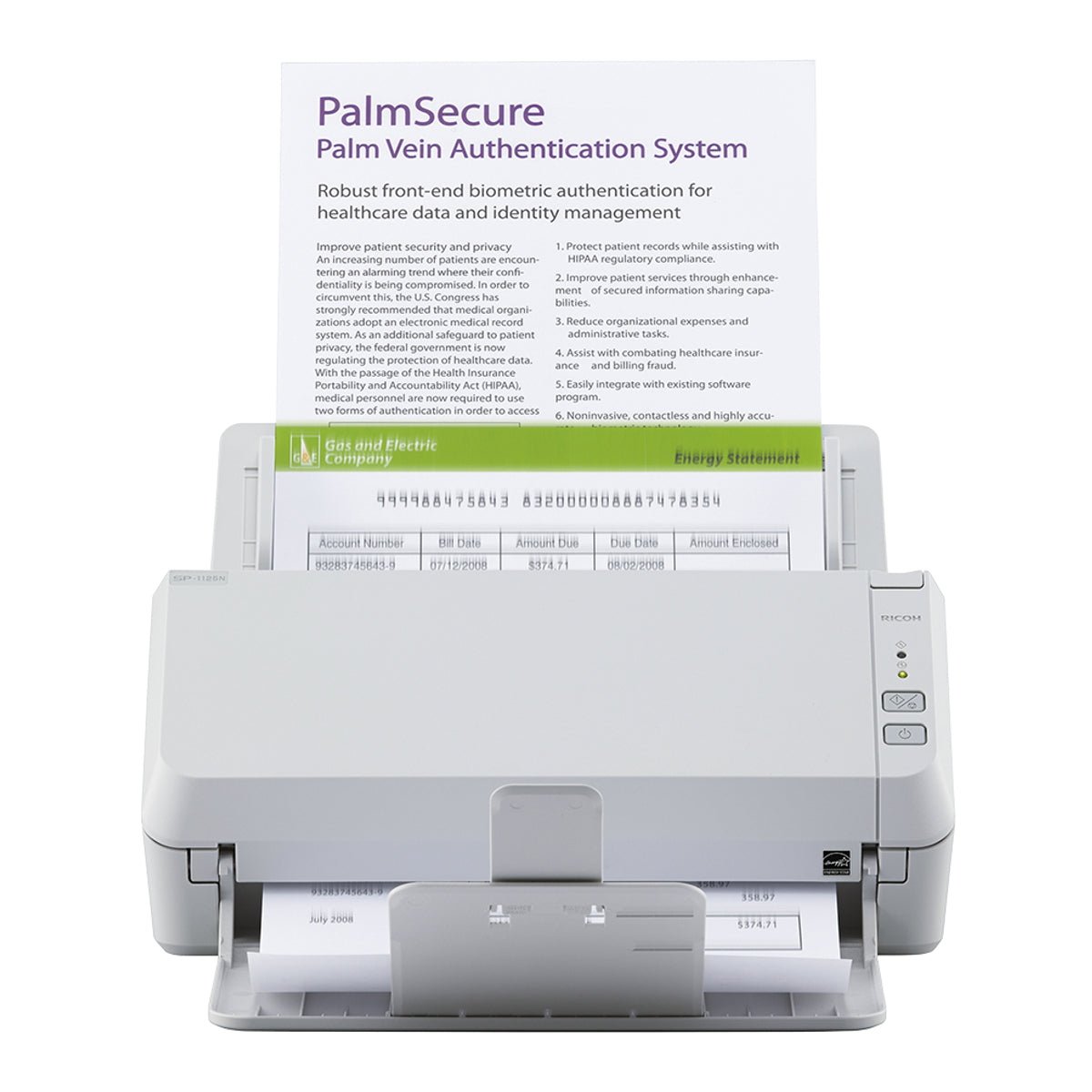 RICOH SP-1125N A4 Ethernet USB Scanner