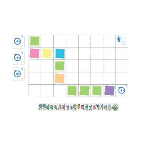 Sphero indi Folding Code Mat & Stickers (4 Pack)