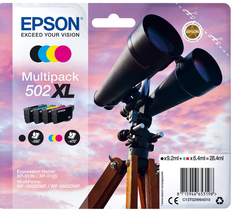 502XL Black Colour Ink Multi