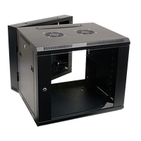 ALL-RACK 12U 550MM DEEP WALLBOX BLACK