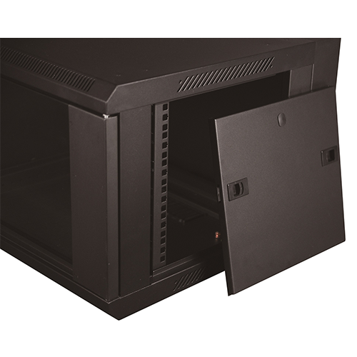 ALL-RACK 12U 550MM DEEP WALLBOX BLACK