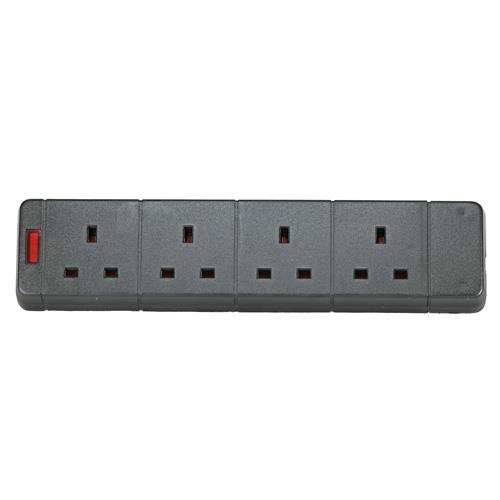 CNL 4W UK 13A Rewireable Bk