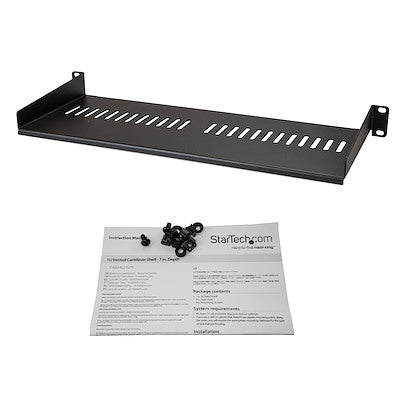 StarTech.com Vented 1U Rack Shelf
