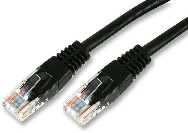 10-metre cat 5 cable in black