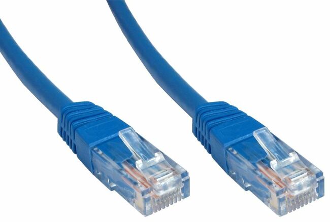 1-metre cat 5 cable in blue