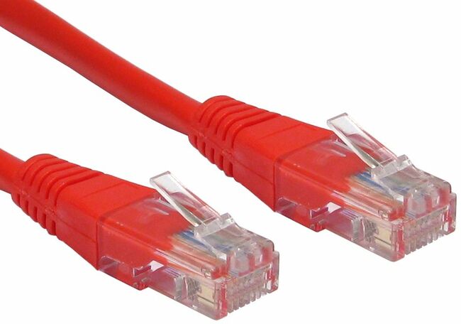 1-metre cat 5 cable in red