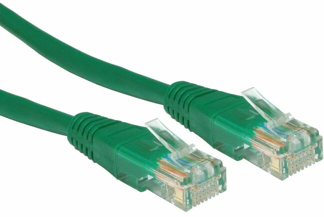 3-metre cat 5 cable in green